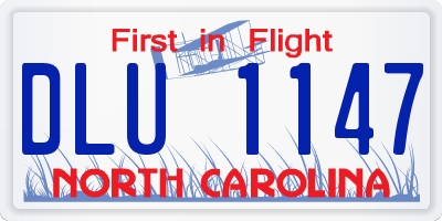 NC license plate DLU1147