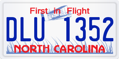 NC license plate DLU1352