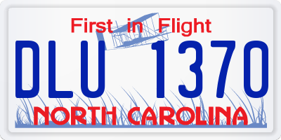 NC license plate DLU1370