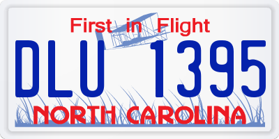 NC license plate DLU1395