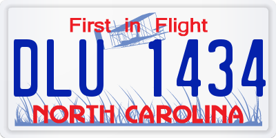 NC license plate DLU1434