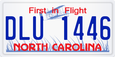 NC license plate DLU1446