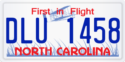 NC license plate DLU1458