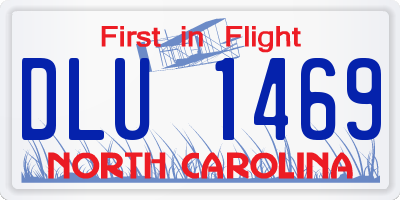 NC license plate DLU1469