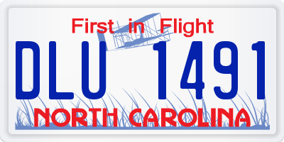 NC license plate DLU1491