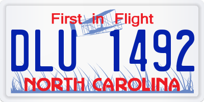 NC license plate DLU1492