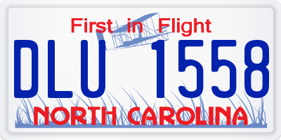 NC license plate DLU1558