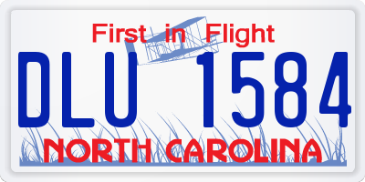 NC license plate DLU1584