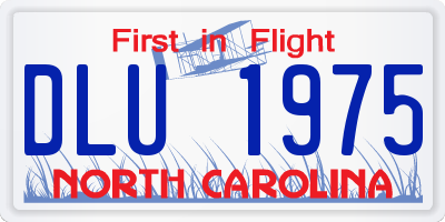 NC license plate DLU1975