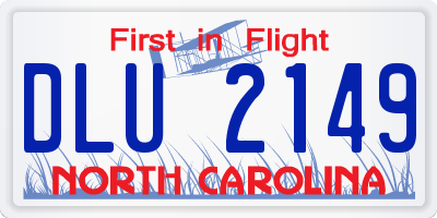 NC license plate DLU2149