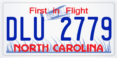 NC license plate DLU2779