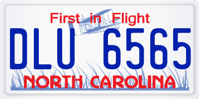 NC license plate DLU6565