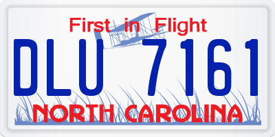 NC license plate DLU7161