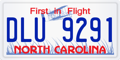 NC license plate DLU9291