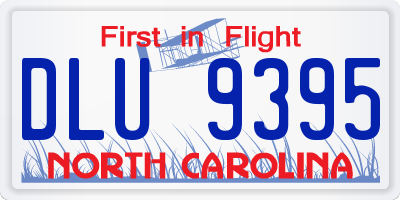NC license plate DLU9395