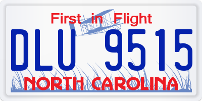 NC license plate DLU9515