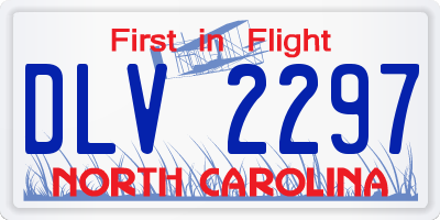 NC license plate DLV2297