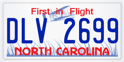 NC license plate DLV2699