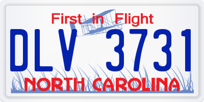 NC license plate DLV3731