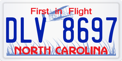 NC license plate DLV8697