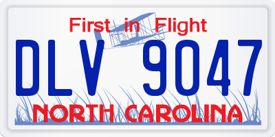 NC license plate DLV9047