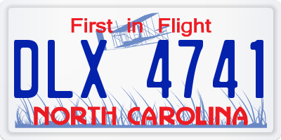 NC license plate DLX4741
