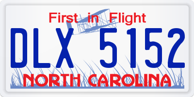 NC license plate DLX5152
