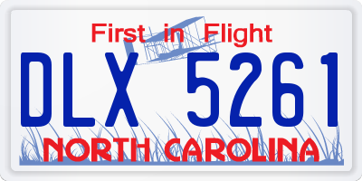 NC license plate DLX5261