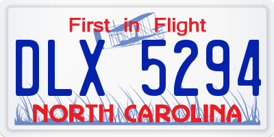 NC license plate DLX5294