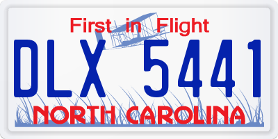 NC license plate DLX5441