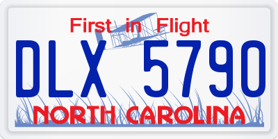 NC license plate DLX5790