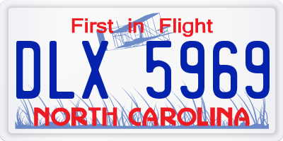 NC license plate DLX5969