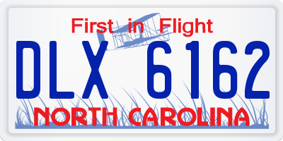 NC license plate DLX6162