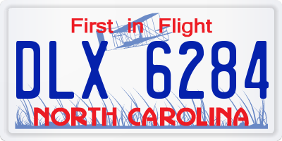 NC license plate DLX6284