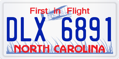 NC license plate DLX6891