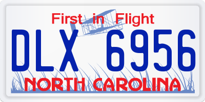 NC license plate DLX6956