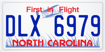 NC license plate DLX6979