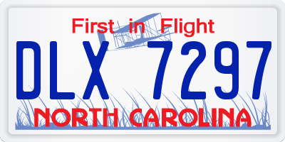NC license plate DLX7297