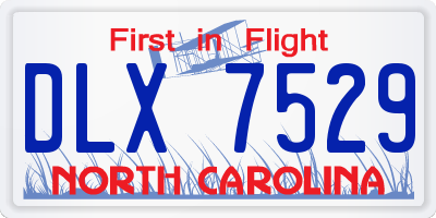 NC license plate DLX7529