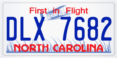 NC license plate DLX7682