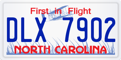 NC license plate DLX7902