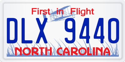 NC license plate DLX9440