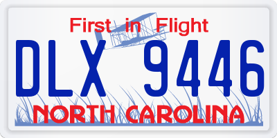 NC license plate DLX9446