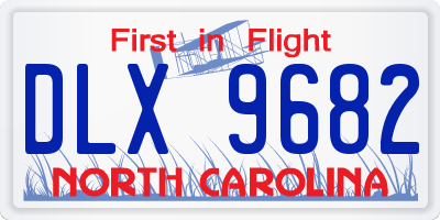 NC license plate DLX9682