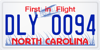 NC license plate DLY0094