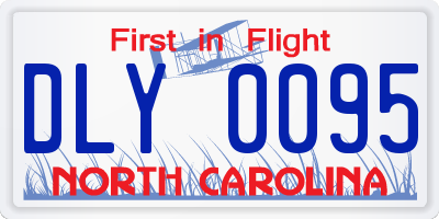 NC license plate DLY0095