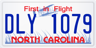 NC license plate DLY1079