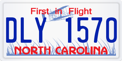 NC license plate DLY1570