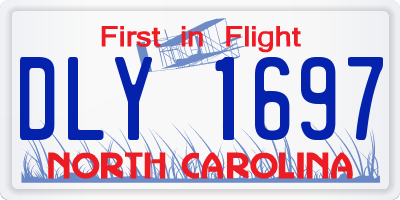 NC license plate DLY1697