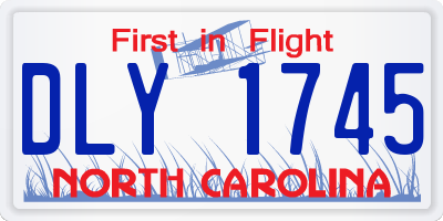 NC license plate DLY1745